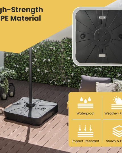 Giantex Cantilever Umbrella Base with Wheels
