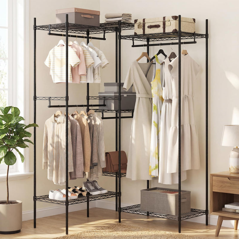 Giantex Portable Wardrobe Convertible Clothes Organizer