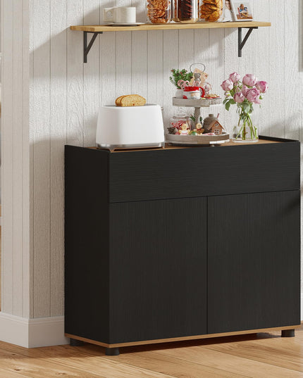 Giantex Sideboard Buffet Cabinet with Storage with Drawer and Push-to-Open Doors