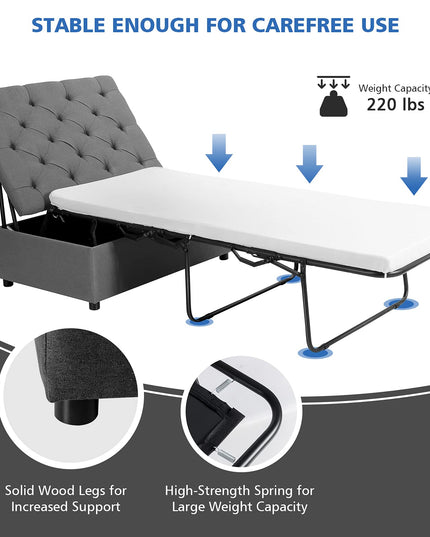 Giantex Ottoman Folding Bed