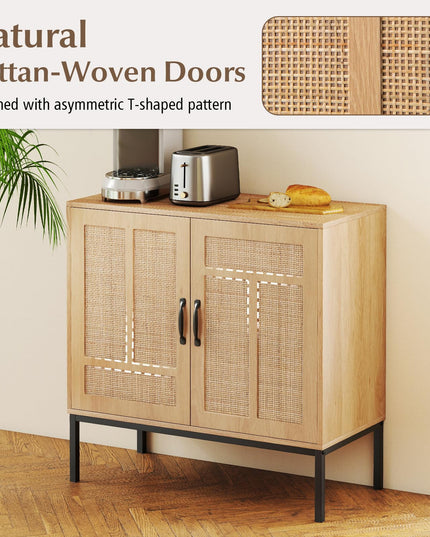 Giantex Sideboard Cabinet with Storage Adjustable Shelves