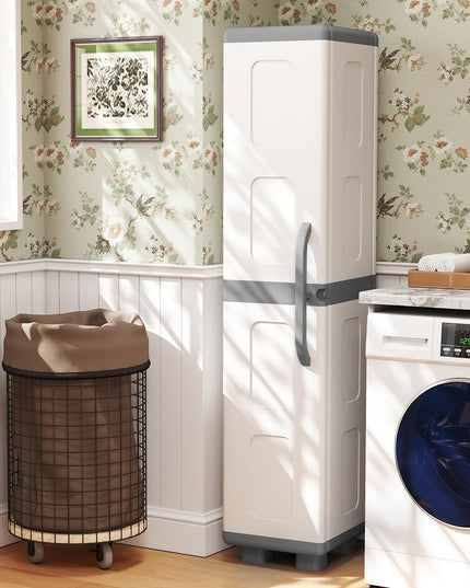 Giantex 70” Tall Slim Storage Cabinet with Single Door(Tall-14"x19"x70")