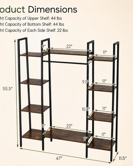 GIANTEX 10-Tier Plant Stand with LED Lights for Living Room