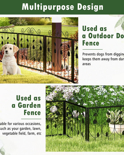 Giantex Decorative Garden Fence 8 Pack