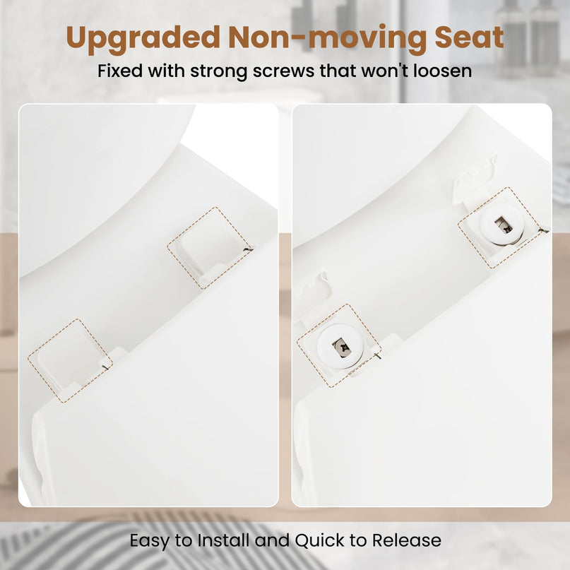 Giantex Two-Piece Elongated Toilet with 17.5" ADA Comfort Height Seat