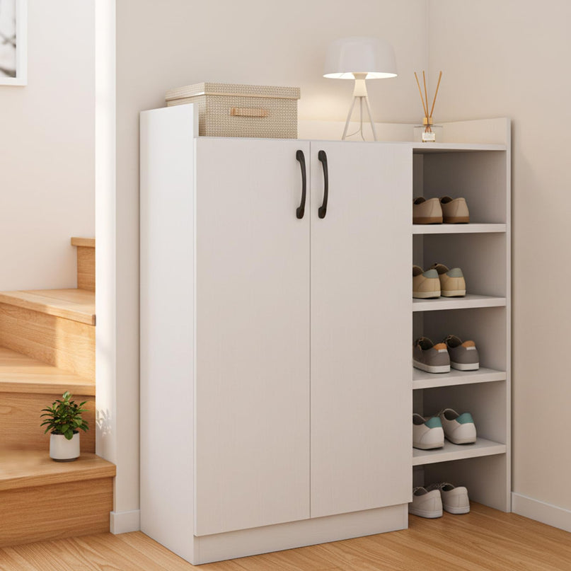 Meuble de rangement pour chaussures en bois Giantex avec 2 portes