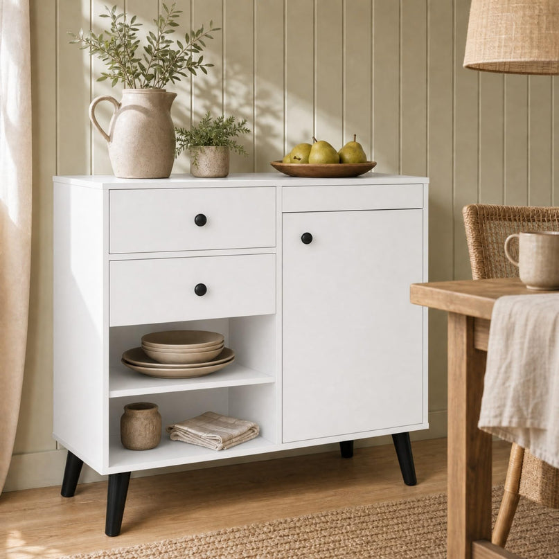 GIANTEX 31" Wooden Buffet Cabinet with Storage (1/2)