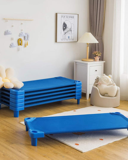 Giantex 6 PCS/4 PCS Stackable Daycare Cot for Kids