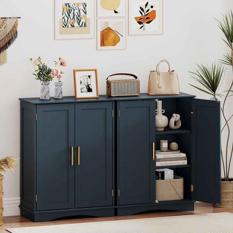 Giantex Freestanding Floor Cabinet Storage Organizer for Living Room