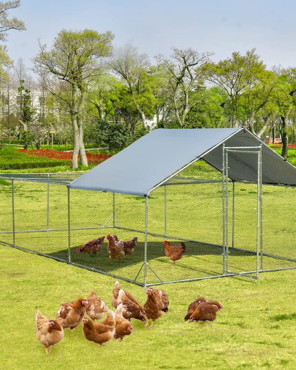 Giantex 20ft Large Metal Chicken Coop