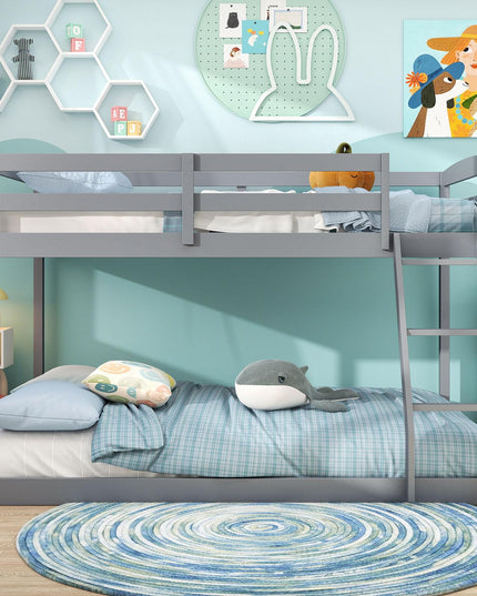 Giantex Twin Over Full Bunk Bed for Kids