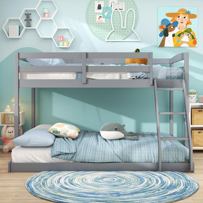 Giantex Twin Over Full Bunk Bed for Kids
