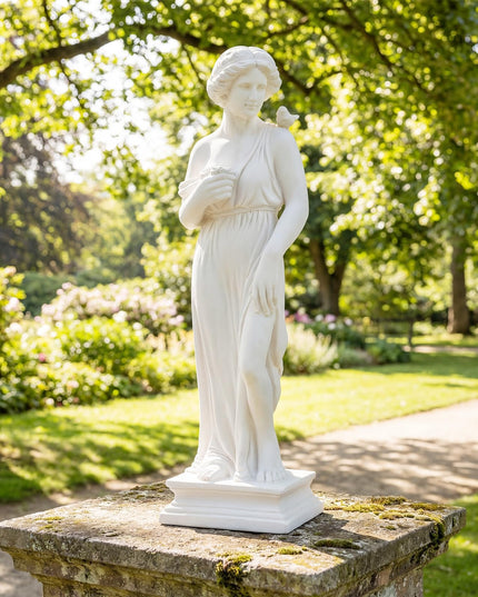 Giantex 31.5" Greek Goddess Statue with Bird