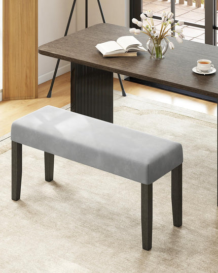 Giantex 42" Upholstered Dining Bench with Velvet Padded Seat