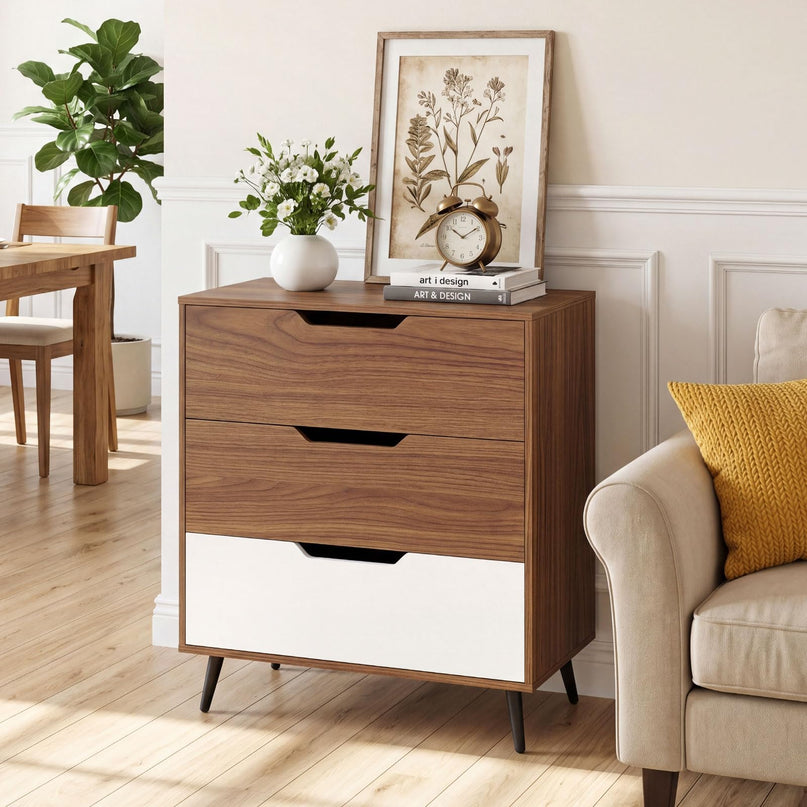 Giantex 3-Drawer Dresser Chest of Drawers