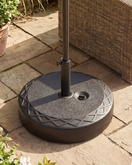 Base de parasol excentré Giantex remplissable avec 2 adaptateurs