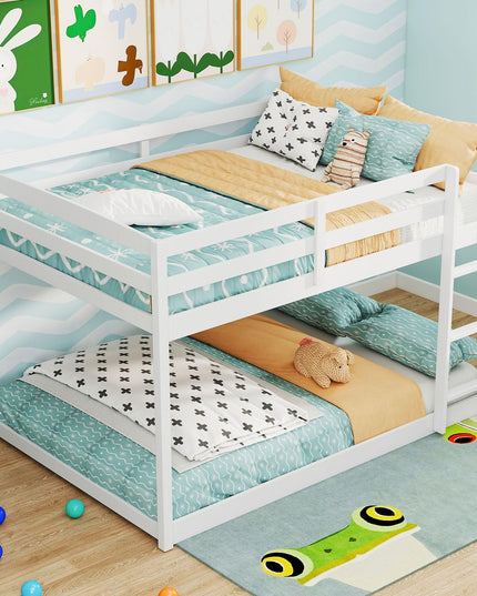 Giantex Full Over Full Bunk Bed with Slats Support for Kids