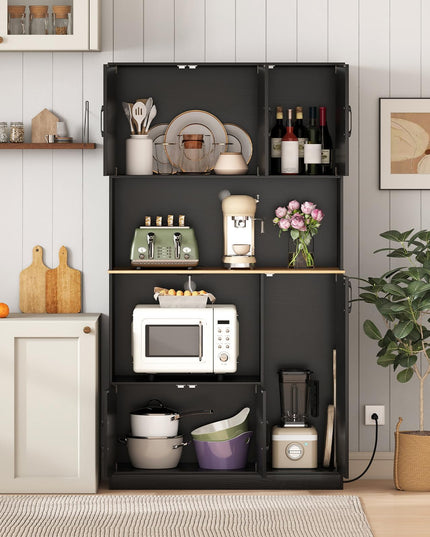 Giantex 71" Kitchen Pantry Cabinet with 4 Storage Cabinet