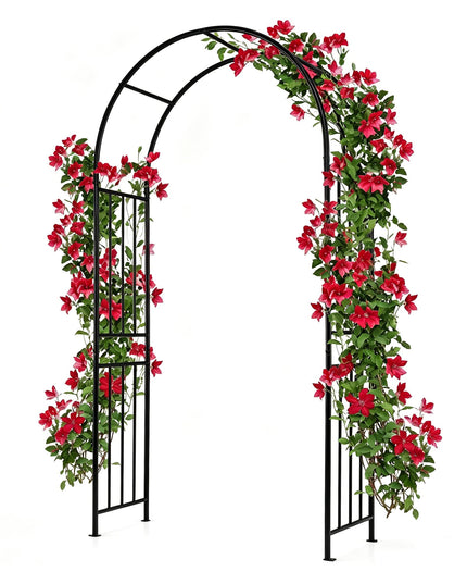 Giantex 86'' Garden Arch Outdoor Metal Arbor Trellis