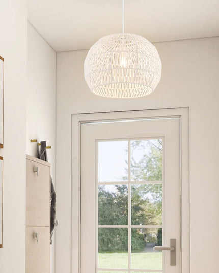 Suspension en rotin style ferme Giantex