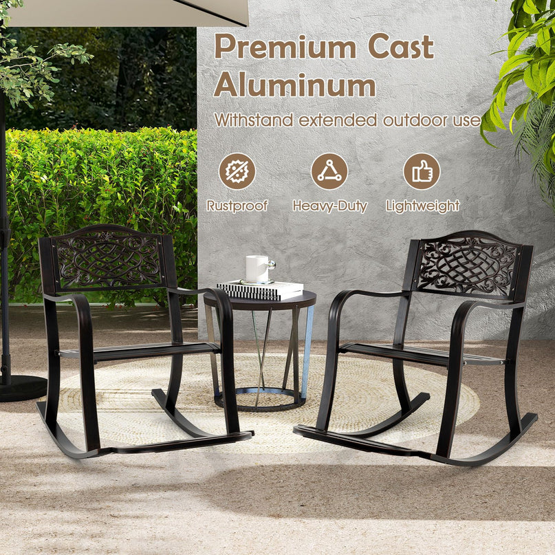 Giantex Patio Rocking Chair for Backyard