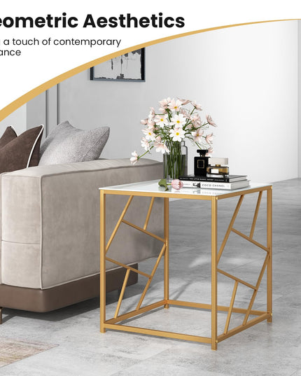 Giantex Gold Side Table