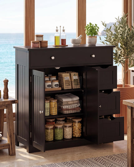 Giantex Freestanding Bathroom Floor Storage Cabinet
