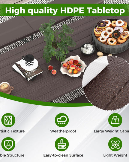 Giantex 6ft HDPE Folding Table