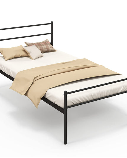 Giantex Twin Size Metal Bed Frame with Headboard & Footboard, 13.5 Inch Platform Bed Frame