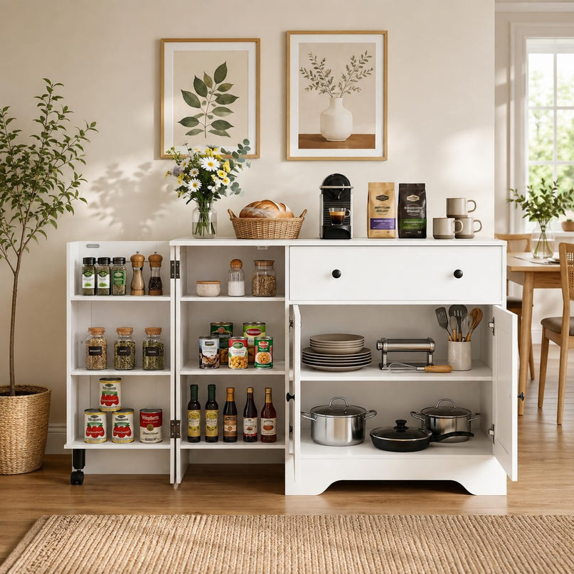 GIANTEX 41.5" Sideboard Buffet Cabinet with Storage
