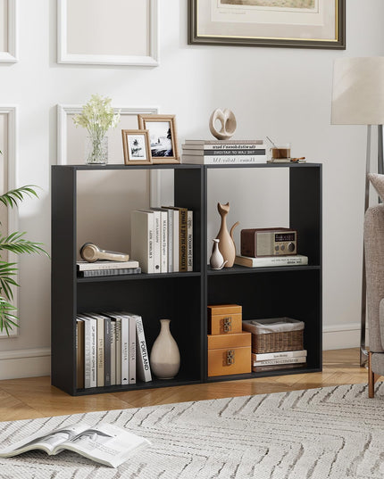 Giantex 3-Tier 2-Cube Bookcase w/Open Storage Compartment (1/2)