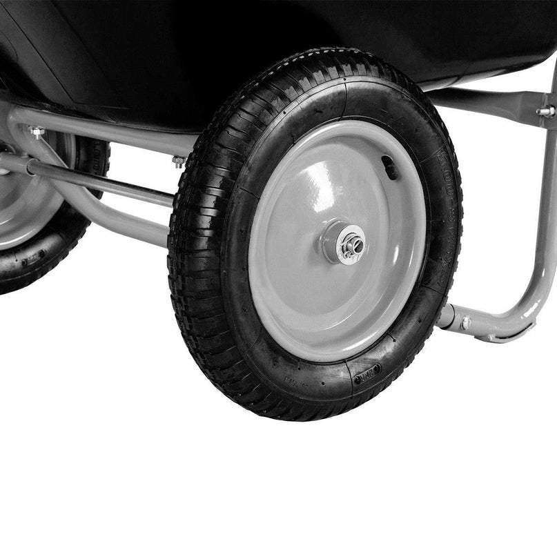 Giantex 2 Tire Wheelbarrow Yard Garden Cart 330Lbs Load Capacity