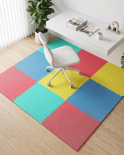Giantex 0.5" Thick Non-Slip EVA Foam Floor Tiles with Borders