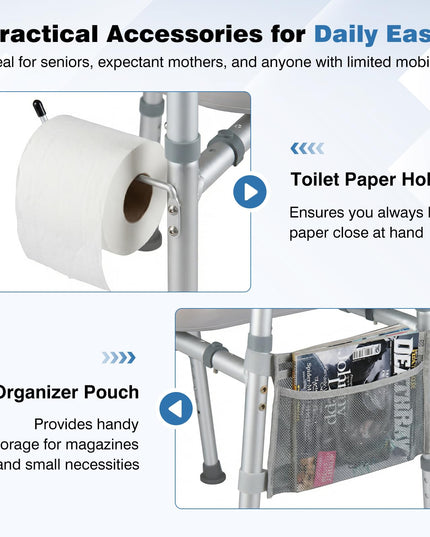 Giantex Raised Toilet Seat with Handles