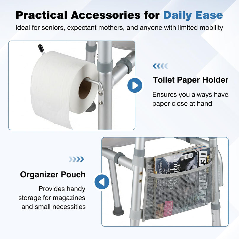 Giantex Raised Toilet Seat with Handles