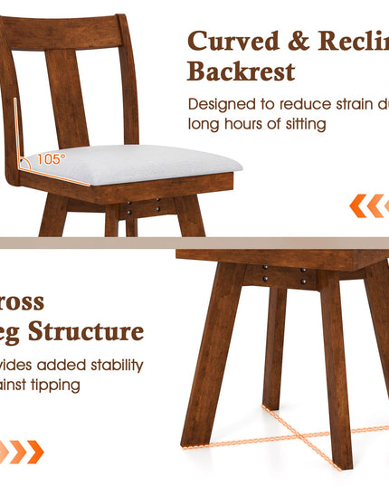 Giantex Swivel Dining Chairs Set of 2/4