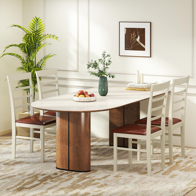 Giantex Wooden Dining Chairs Set for Dining Room Living Room