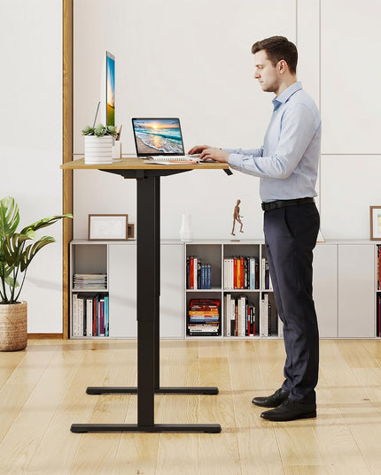 Pieds de bureau réglables électriques Giantex pour plateau de 100 à 120 cm