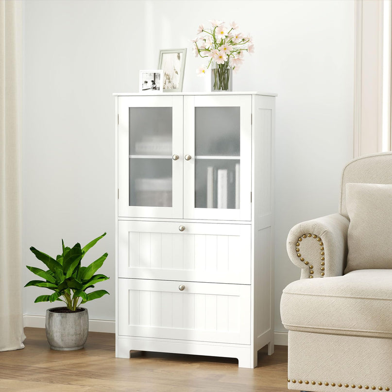 Giantex Bathroom Storage Cabinet w/2 Large Drawers
