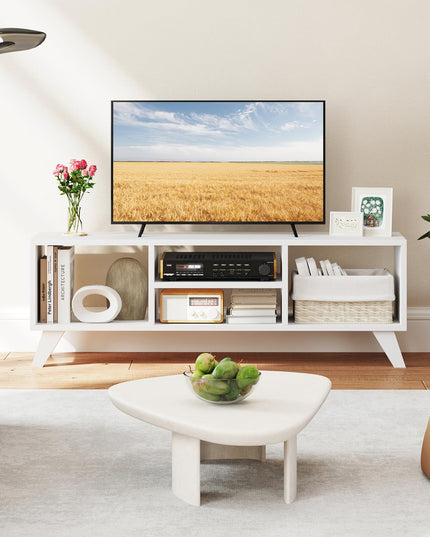 Giantex TV Stand for TVs up to 55", 4-Cubby Entertainment Center