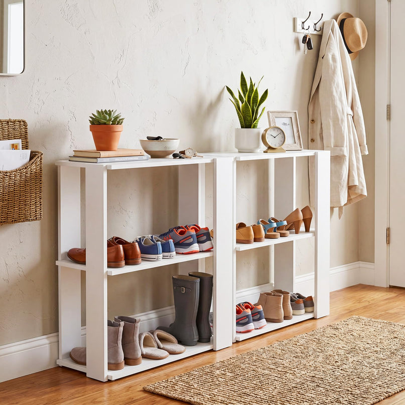 Giantex White Shoe Rack for Closet
