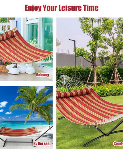 Giantex Hammock with Detachable Pillow Outdoor Hanging Chair (Hammock Stand Not Included)