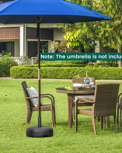 Giantex Fillable Umbrella Base, 18 inch Umbrella Stand Water and Sand Filled