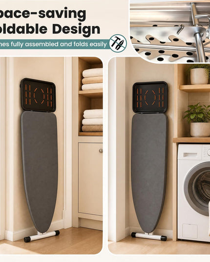 GIANTEX Full Size Foldable Ironing Board with Iron Rest