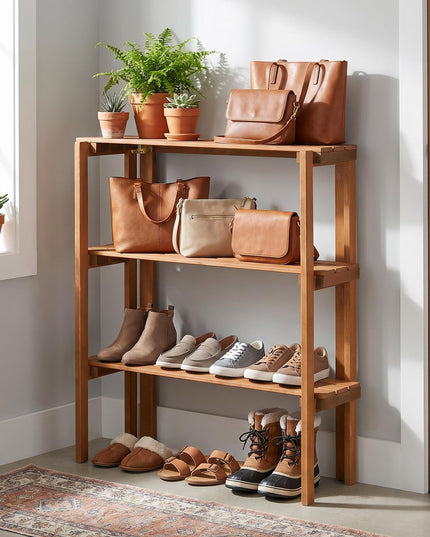 Giantex Foldable Plant Shelf for Garden Patio Balcony