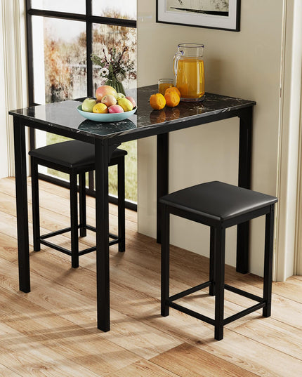 Giantex Dining Table Set for 2, Kitchen Table Set with Counter Height Dining Table
