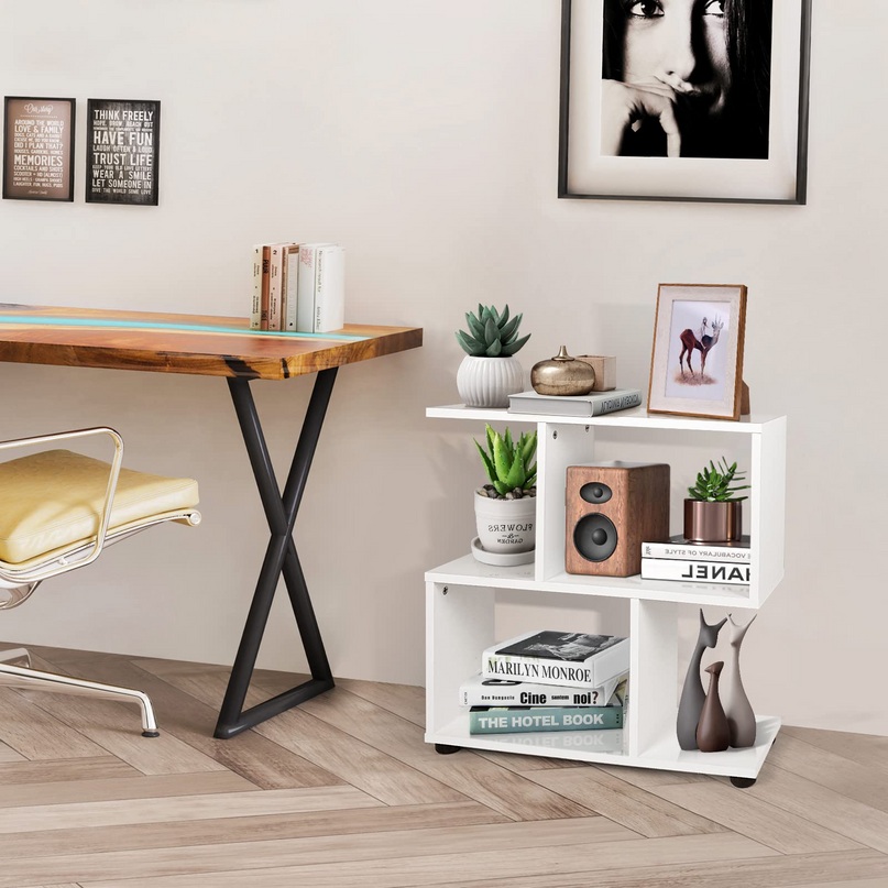 Giantex 3-Tier Geometric Bookshelf