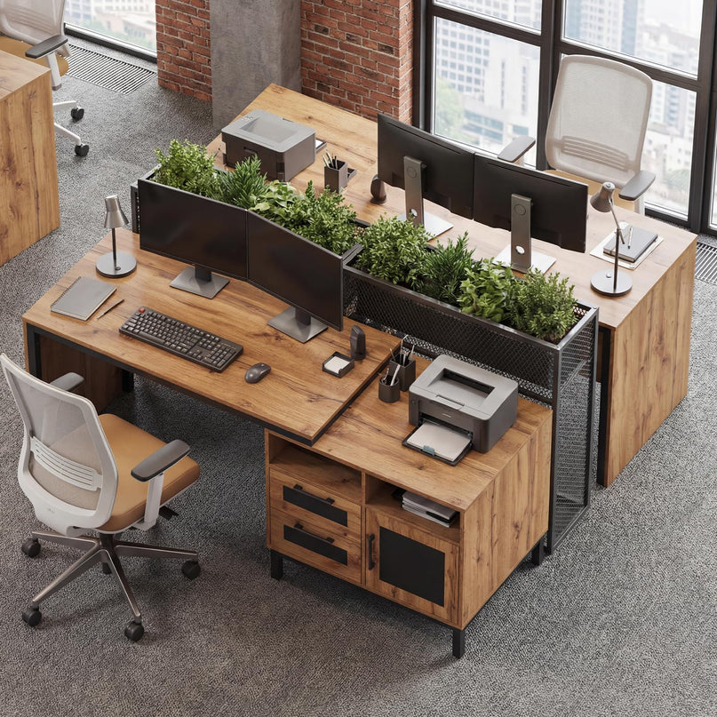 Giantex 71" Executive Desk Farmhouse Home Office Desk