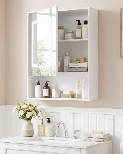 Giantex 24"x18" Medicine Cabinet with Mirror and Lights