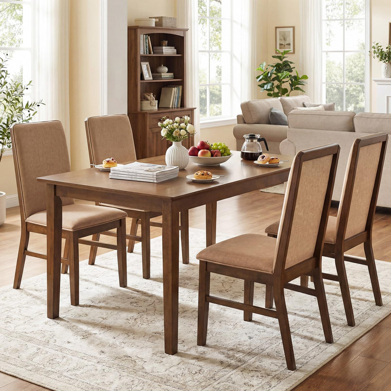 Giantex Upholstered Dining Chairs Set of 2/4 for Dining Room and Restaurant